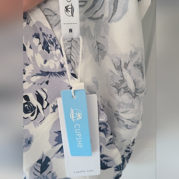 Rose Print Slip Dress - Picture 5 of 6